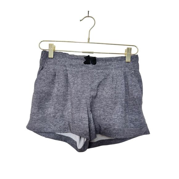 lululemon athletica Pants - Lululemon On The Fly Heather Gray Shorts Women 6‎ Activewear Stretch